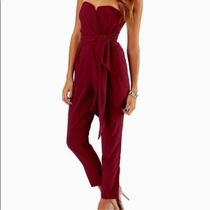 Mustard Seed burgundy jumpsuit size small #41